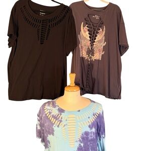 Torrid Slash Knot T-Shirt Lot of 3 Size 3!!